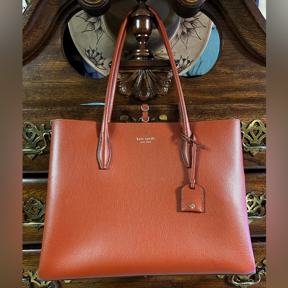 Pre-loved Brown Kate Spade ♠️ tote & wallet